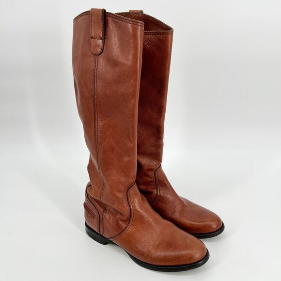 Madewell Shoes - Madewell 1937 Footwear The Archive Riding Boot Size 6 Cognac Brown Leather Italy